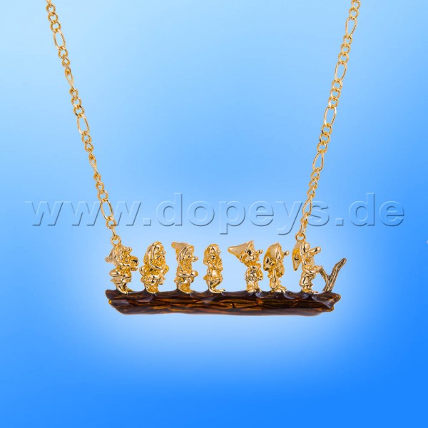 Disney Necklace - Seven Dwarfs (Snow White) in Gold from Couture Kingdom 12100221
