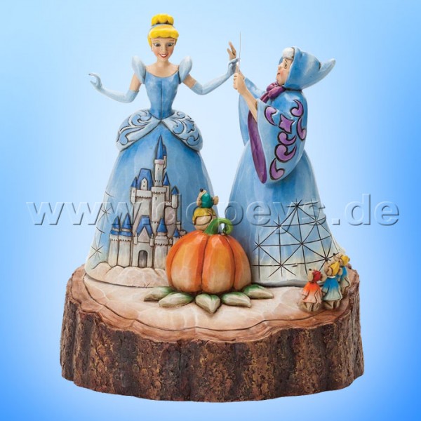 Disney Traditions / Jim Shore Figur von Enesco "Magical Transformation (Cinderella Baumstamm)" 4037503.