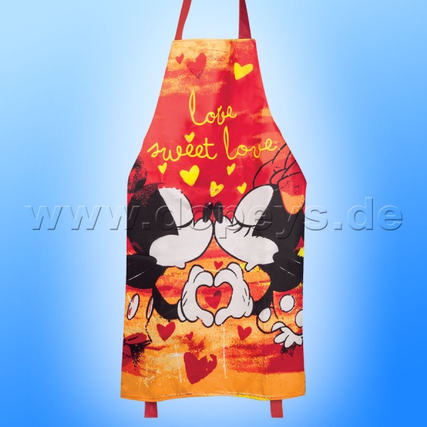 Disney Grillschürze / Kochschürze Mickey & Minnie Maus "Rot"