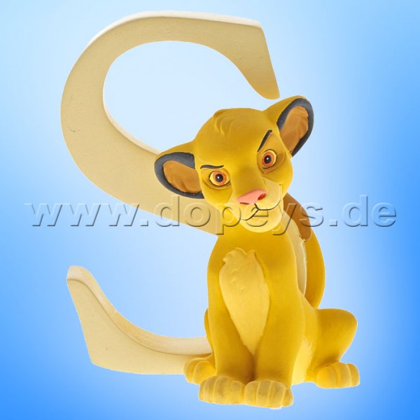 Enchanting Disney Collection - Letter "S" - Simba figurine by Enesco A29564