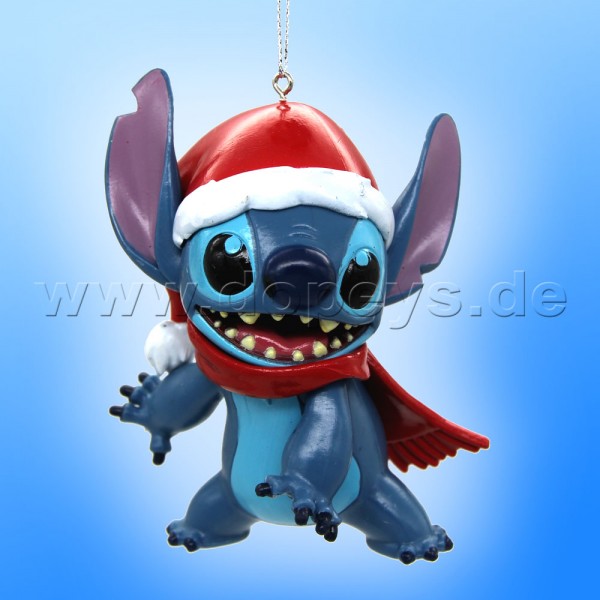 Kurt S. Adler - Disney "Santa 626" Stitch with Santa Hat Hanging Ornament DN37069